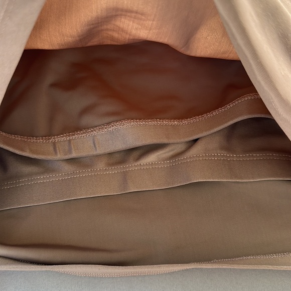 Beyond Yoga Women’s Square neck cropped tank top built in bra Cocoa Brown XL - Picture 9 of 10